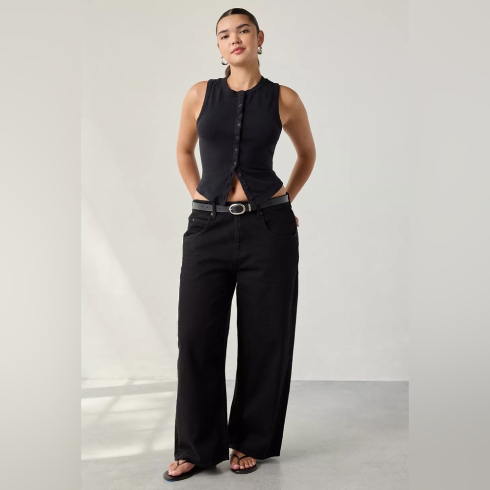 BDG Urban Outfitters Black Wide Leg Flare Jeans